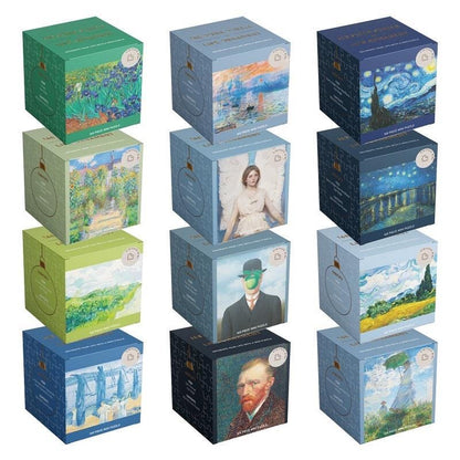 Kibifufu 12-Pack 168 Piece Mini Jigsaw Puzzle Collection 03 | Art Series Gift Set Kibifufu