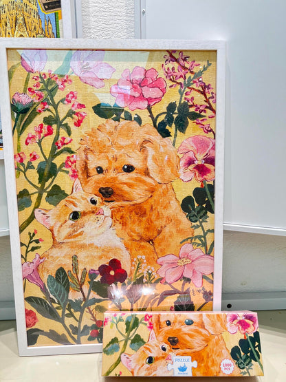 Momibook Cozy Cuddle 1000 Piece Jigsaw Puzzle Momibook