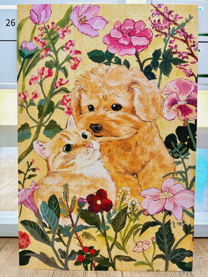 Momibook Cozy Cuddle 1000 Piece Jigsaw Puzzle Momibook