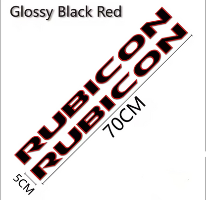 Custom RUBICON Hood Decal – Vinyl Sticker for Jeep Rubicon