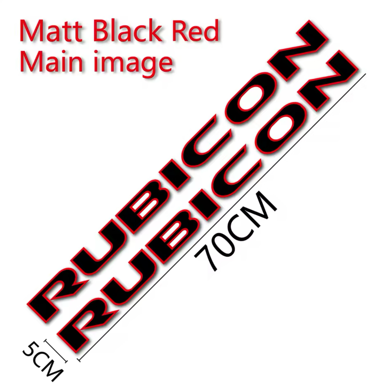 Custom RUBICON Hood Decal – Vinyl Sticker for Jeep Rubicon