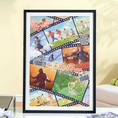 Momibook Run to Be Free 1000 Piece Jigsaw Puzzle Momibook