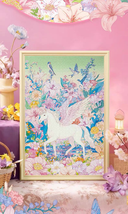 Momibook Flourishing Unicorn 1000 Piece Jigsaw Puzzle Momibook