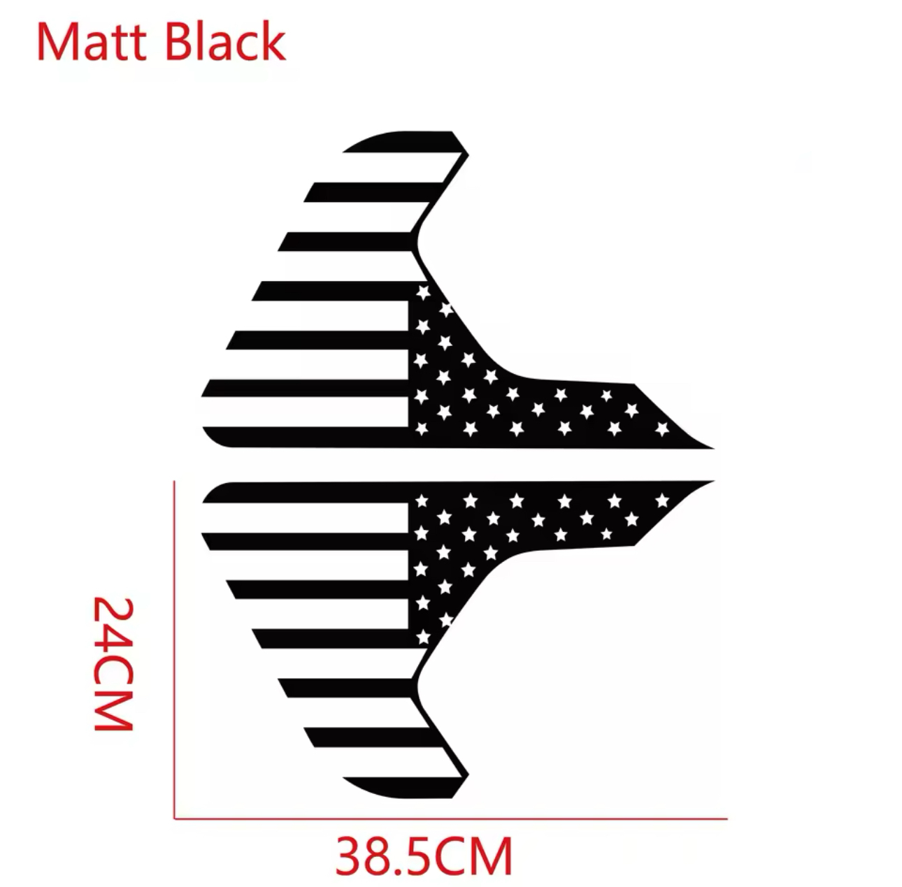 2 Pcs USA Flag Fender Vent Decals – Multi-Color Vinyl Stickers for Jeep