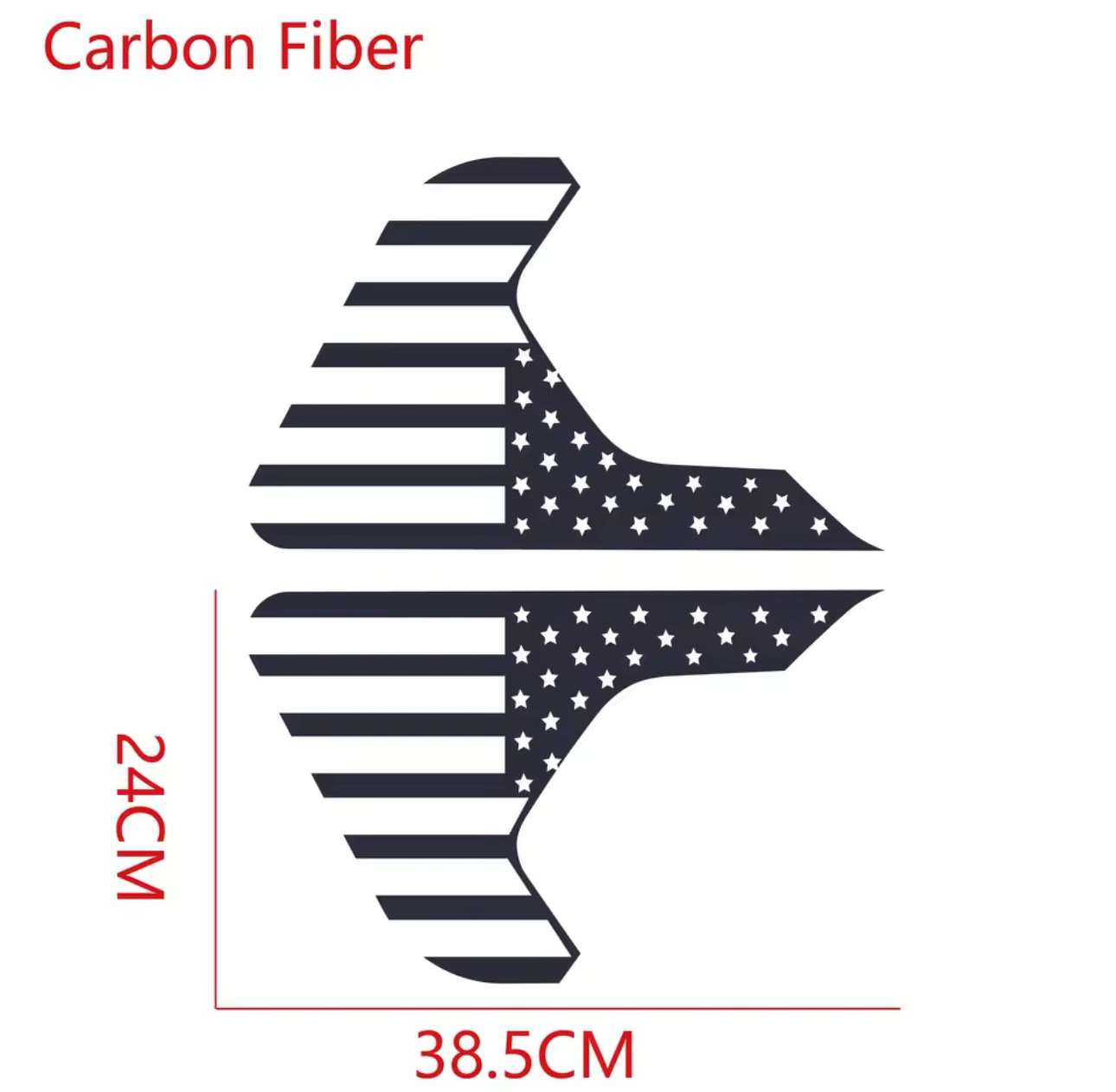 2 Pcs USA Flag Fender Vent Decals – Multi-Color Vinyl Stickers for Jeep