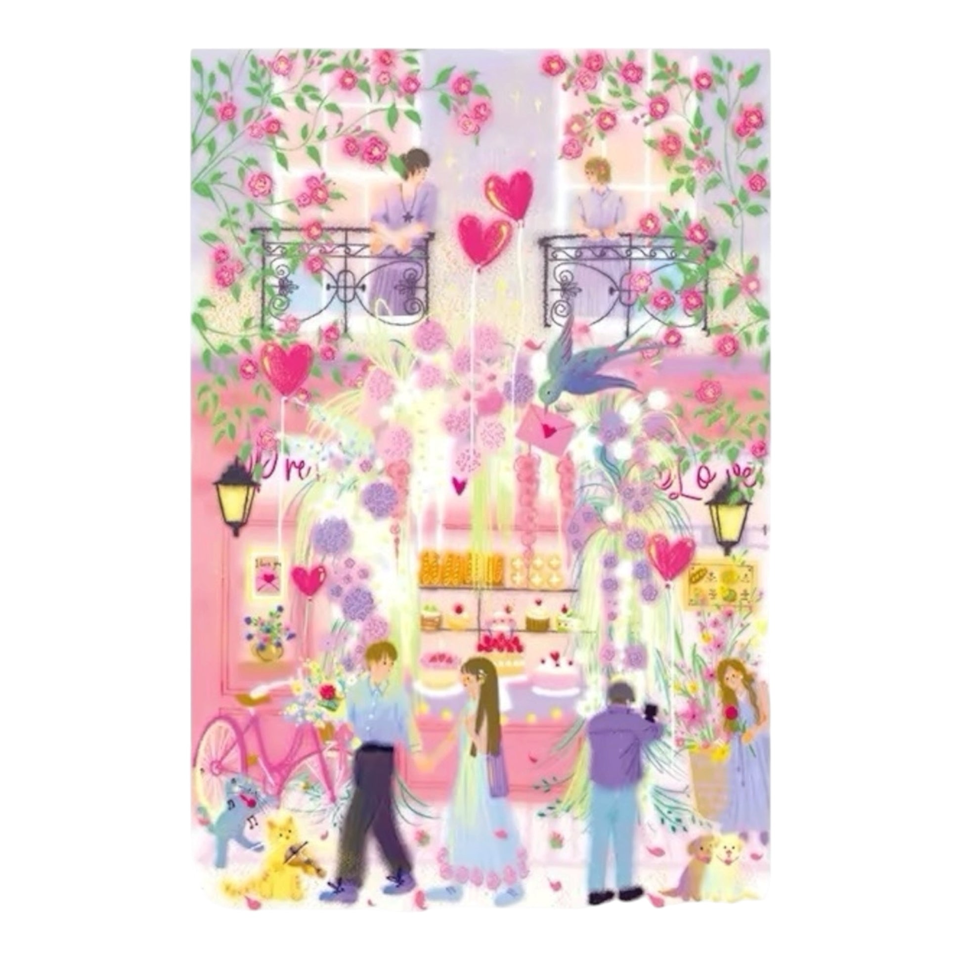 Momibook Pink Romance Melody 1000 Piece Jigsaw Puzzle Momibook