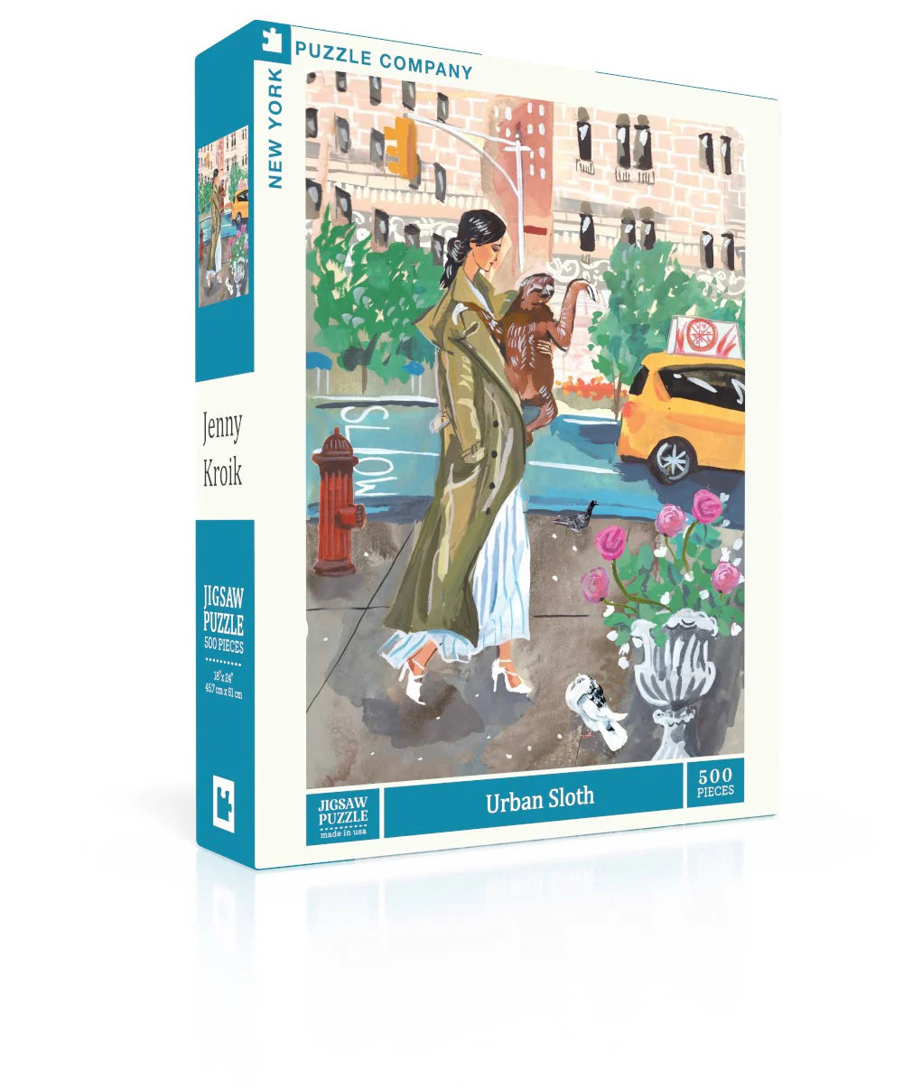 Urban Sloth 500 Piece Jigsaw Puzzle New York Puzzle Company