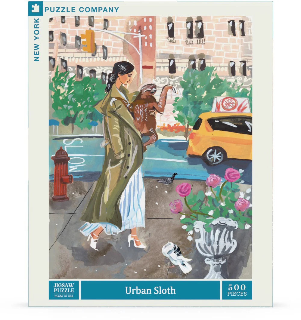 Urban Sloth 500 Piece Jigsaw Puzzle New York Puzzle Company