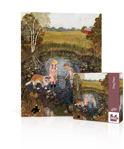 Dog Days Mini 100 Piece Mini Puzzle New York Puzzle Company