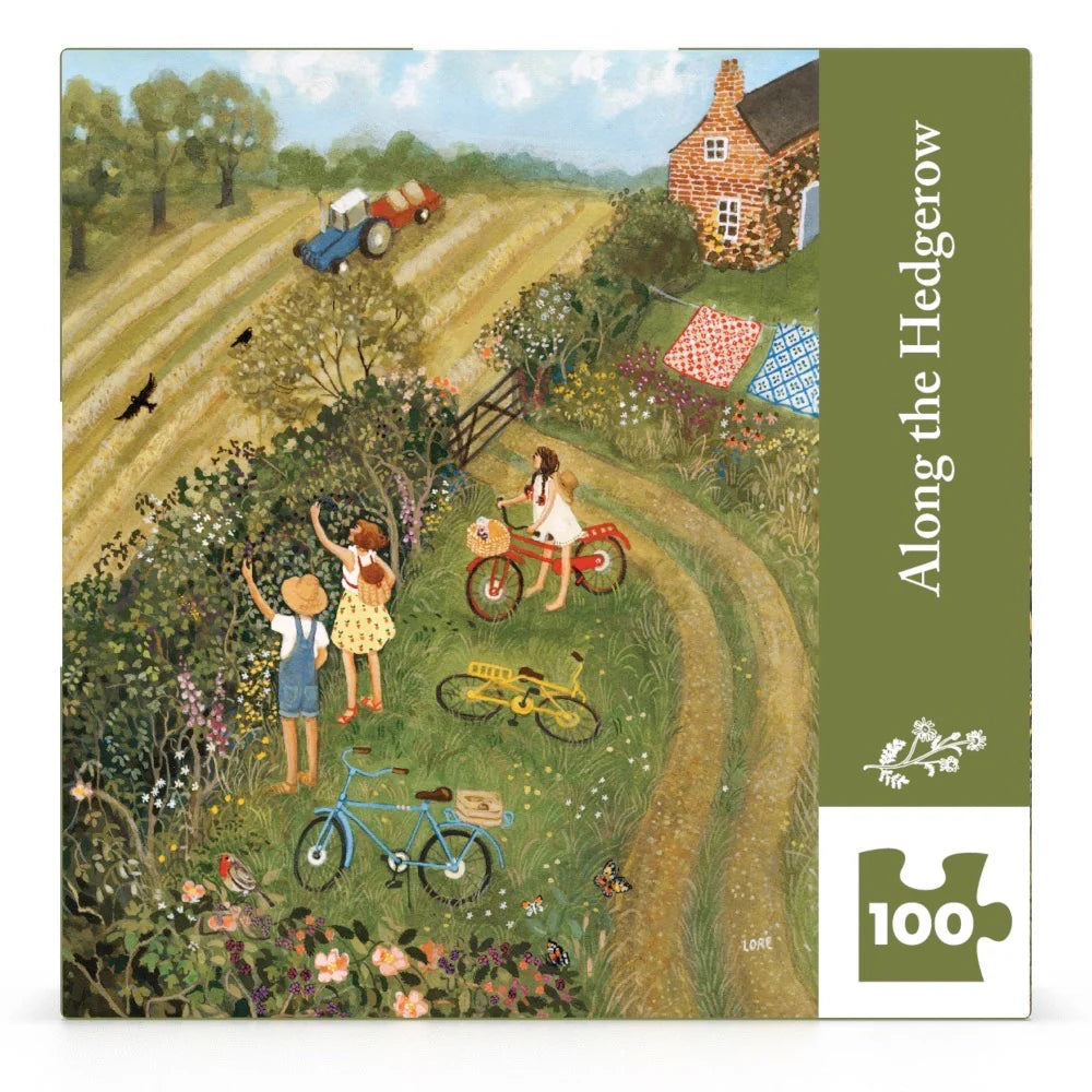 Along the Hedgerow Mini 100 Piece Mini Puzzle New York Puzzle Company
