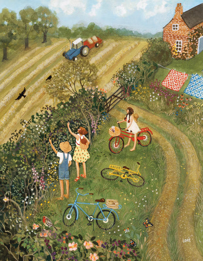 Along the Hedgerow Mini 100 Piece Mini Puzzle New York Puzzle Company