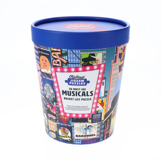 50 Must-See Musicals Bucket List 1000 Piece Jigsaw Puzzle