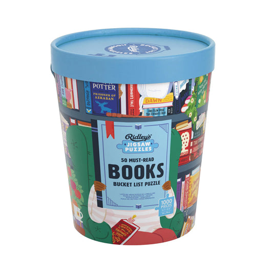50 Must-Read Books Bucket List 1000-Piece Jigsaw Puzzle