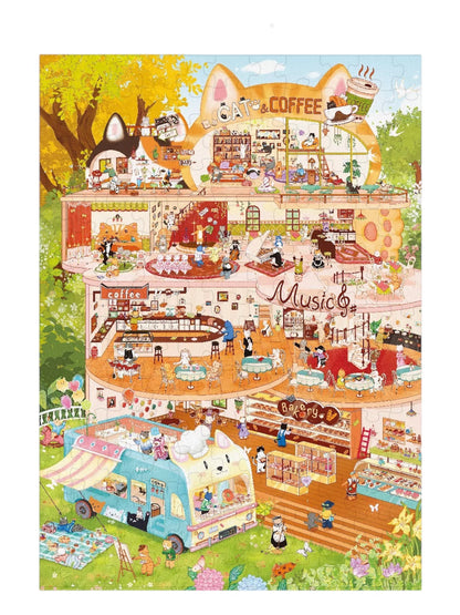 Meow Cafe 1000 Piece Puzzle