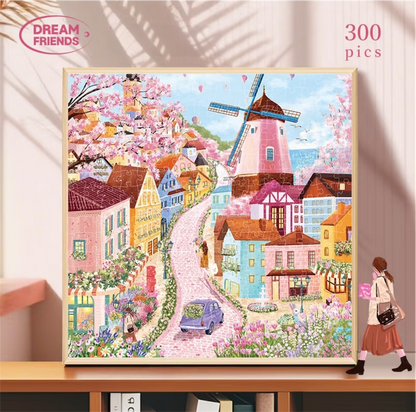 Four Seasons Village Puzzle Set