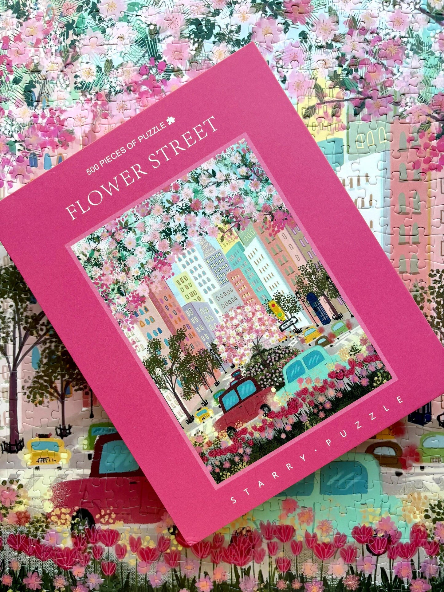 Flower Street 500 Piece Puzzle