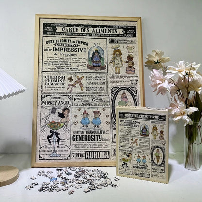 Carte Des Aliments 1000 Piece Puzzle
