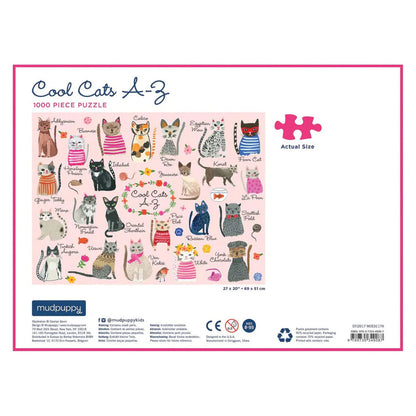 Cool Cats A-Z Puzzle 1000pcs