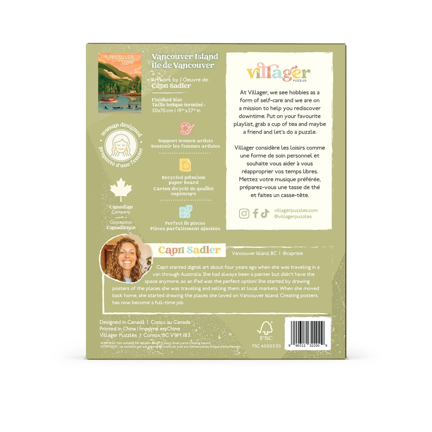 Vancouver Island 1000 Piece Puzzle