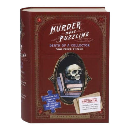 Murder Most Puzzling Death of a Collector 500-Piece Puzzle Chronicle Books