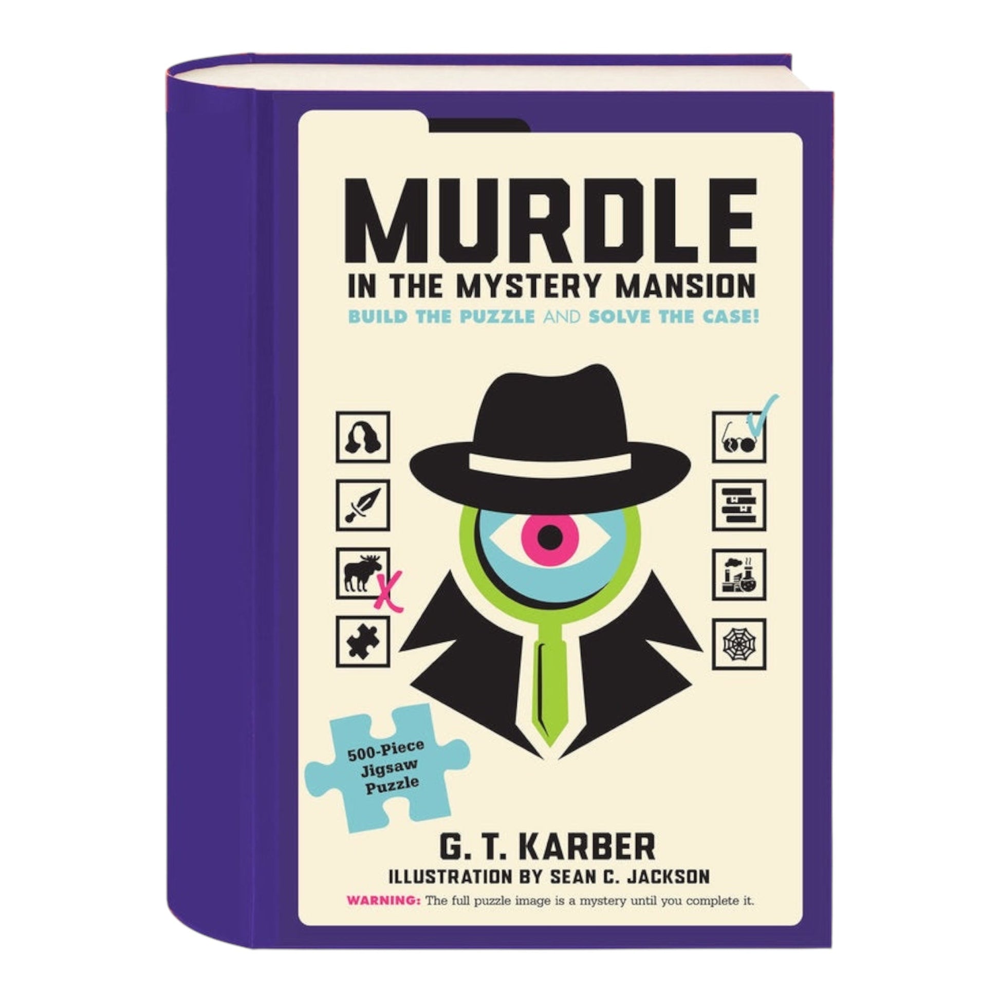 Murdle in the Mystery Mansion 500 Piece Jigsaw Puzzle Chronicle Books