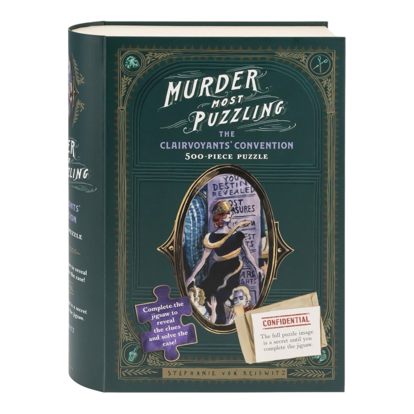Murder Most Puzzling: The Clairvoyants' Convention 500 Piece Puzzle Chronicle Books