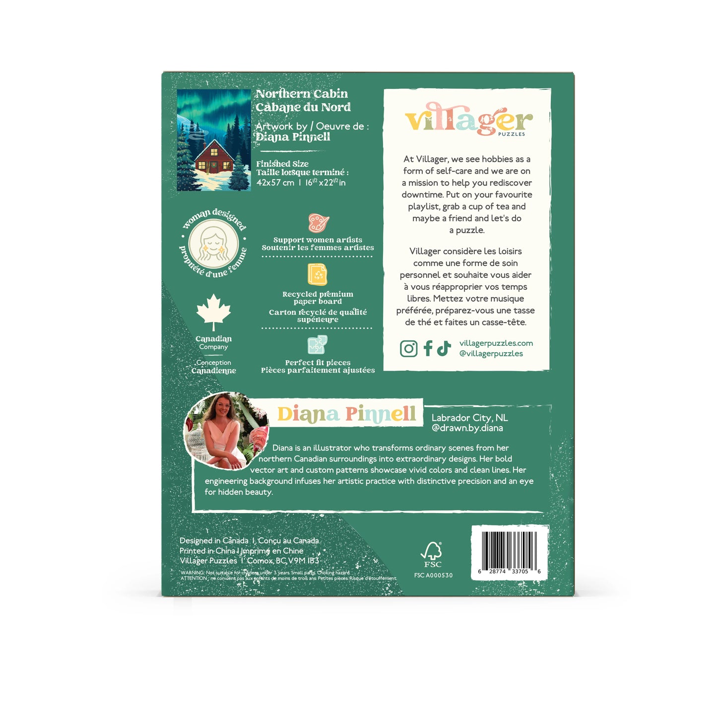 Northern Cabin 500 Piece Puzzle