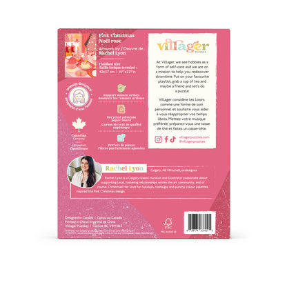 Pink Christmas 500 Piece Puzzle