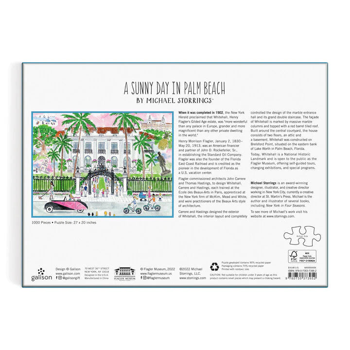 Michael Storrings A Sunny Day in Palm Beach 1000 Piece Puzzle