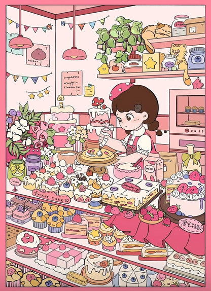 Adorable Room Scene Stickers – 3D Mini DIY for Journals & Scrapbooking
