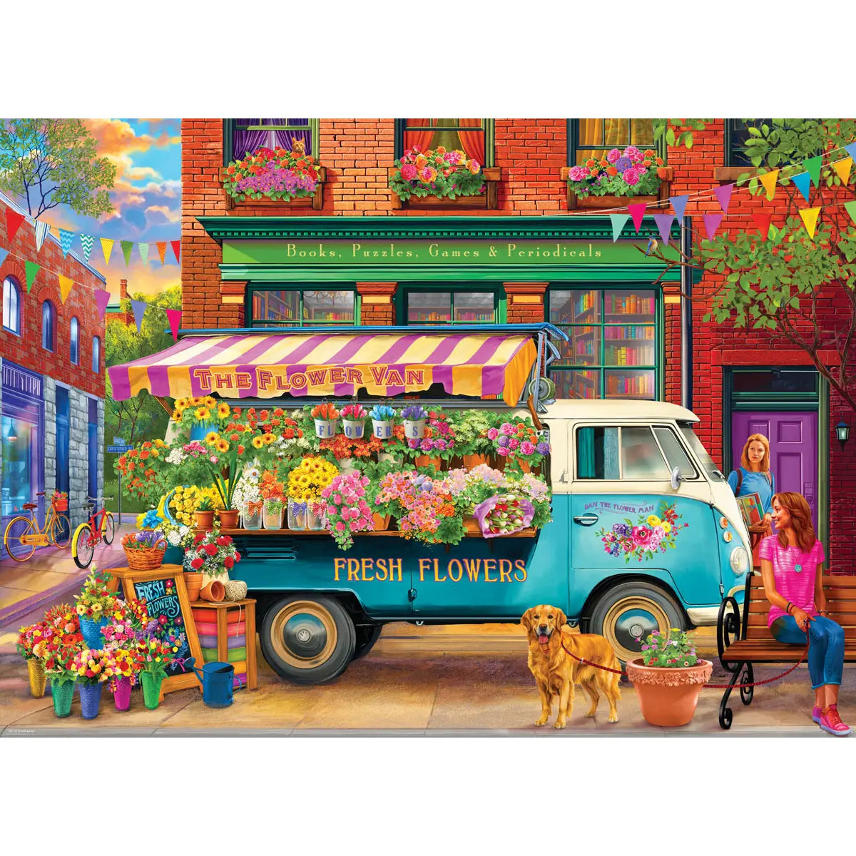 The Flower Van 1000 Piece Puzzle
