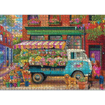 The Flower Van 1000 Piece Puzzle