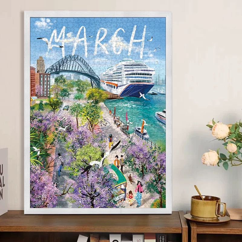 Atlantic Flowers 1000 Piece Jigsaw Puzzle