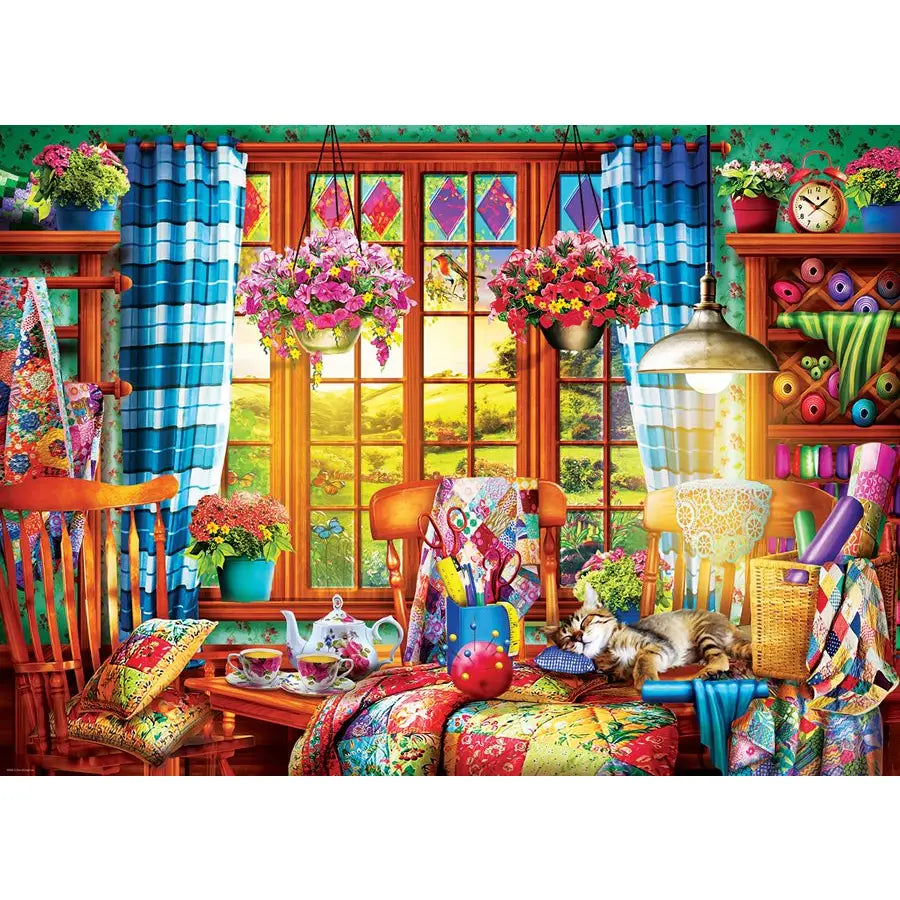 Quilting Craft Room 1000 Piece Puzzle