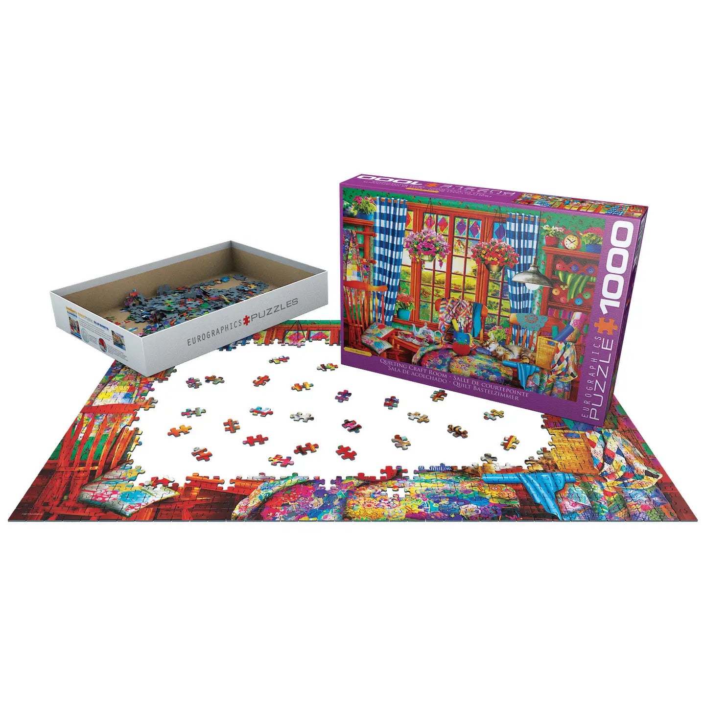 Quilting Craft Room 1000 Piece Puzzle
