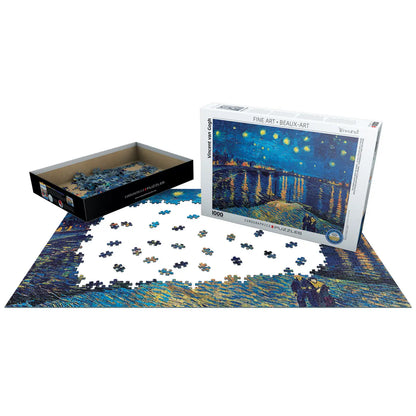 The Starry Night Over the Rhone 1000 Puzzle