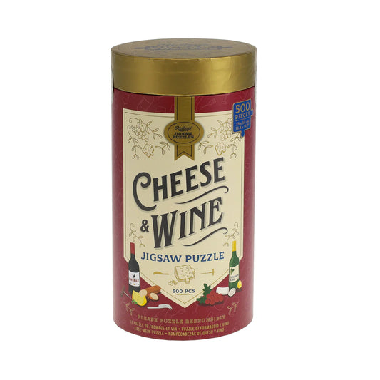 Cheese + Wine 500 Piece Jigsaw Puzzle