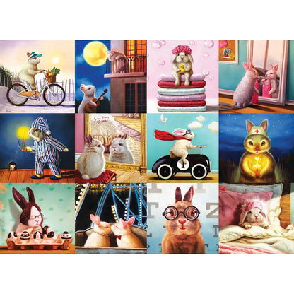 Funny Bunnies 1000 Piece Puzzle Eurographics