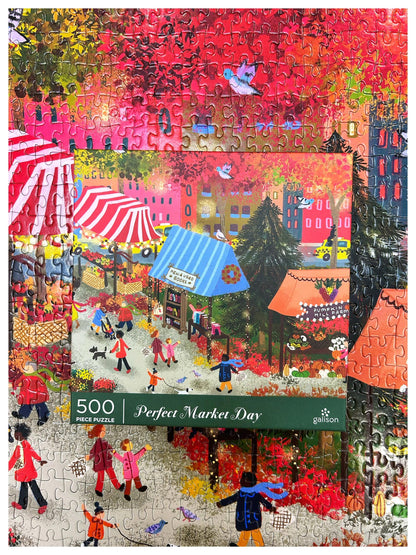 Galison Perfect Market Day 500 Piece Puzzle