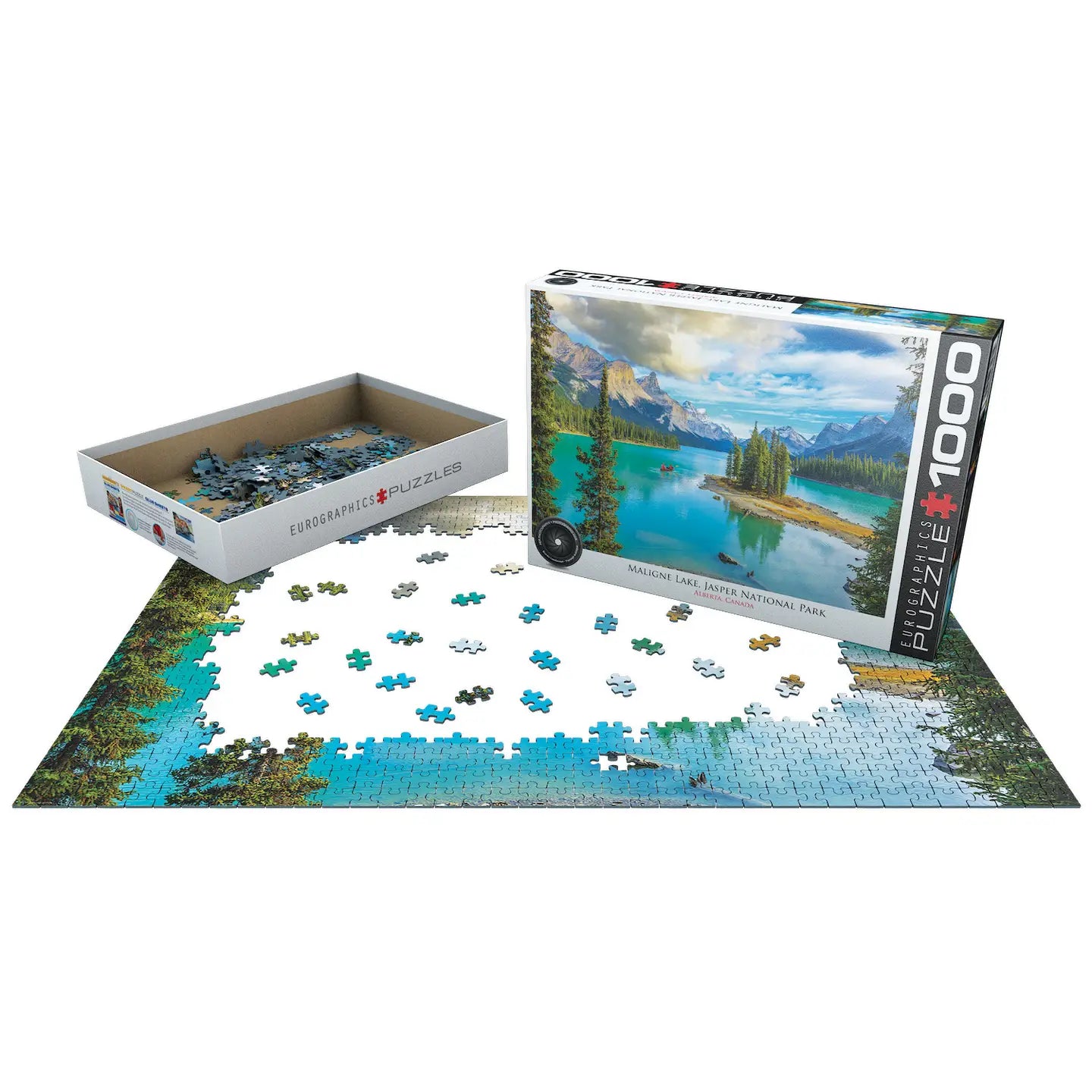 Malign Lake Alberta 1000 Piece Puzzle