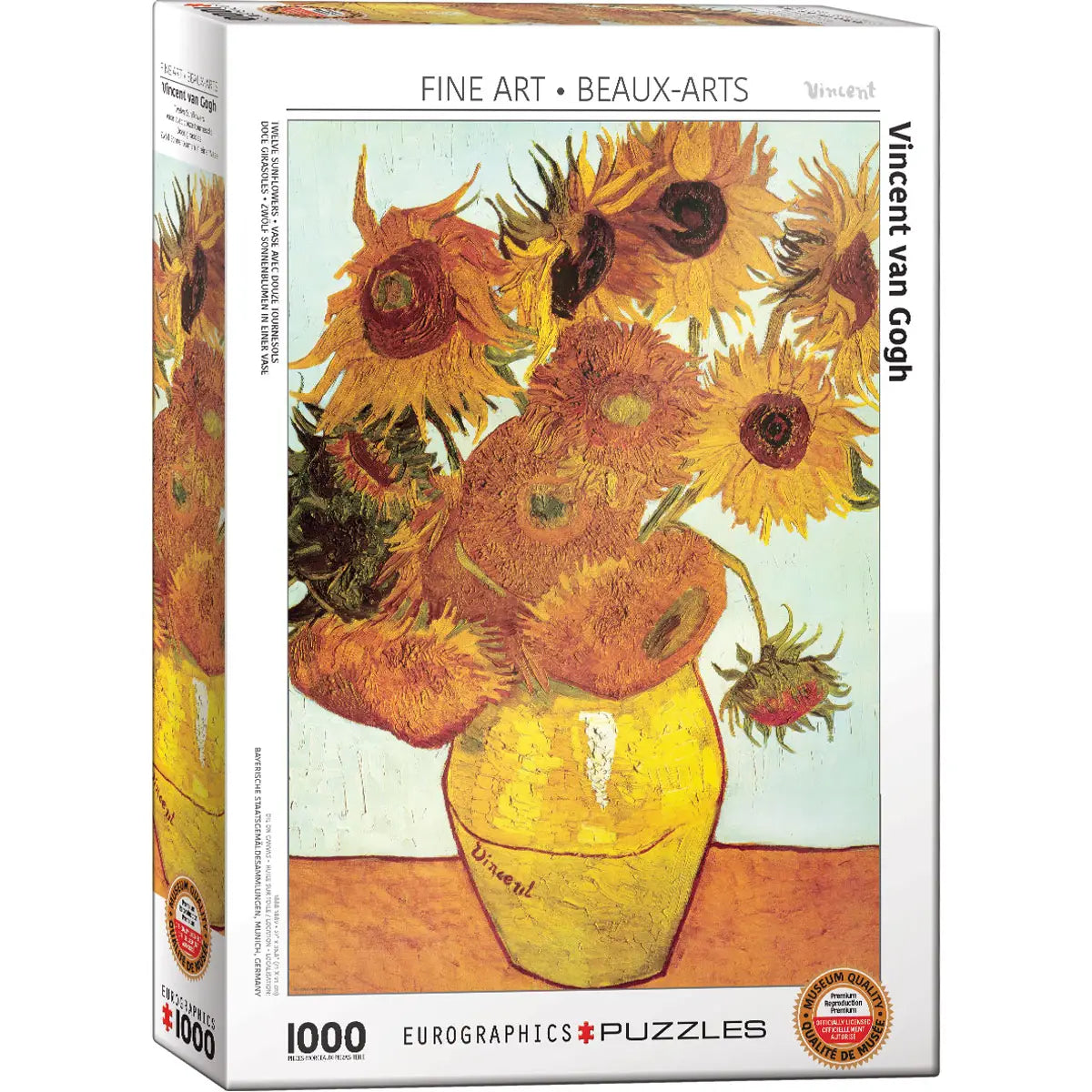 Twelve Sunflowers 1000 Piece Puzzle