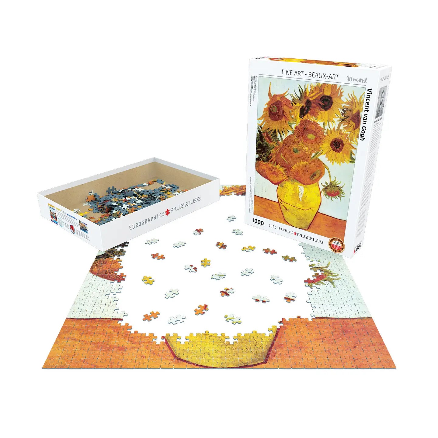 Twelve Sunflowers 1000 Piece Puzzle