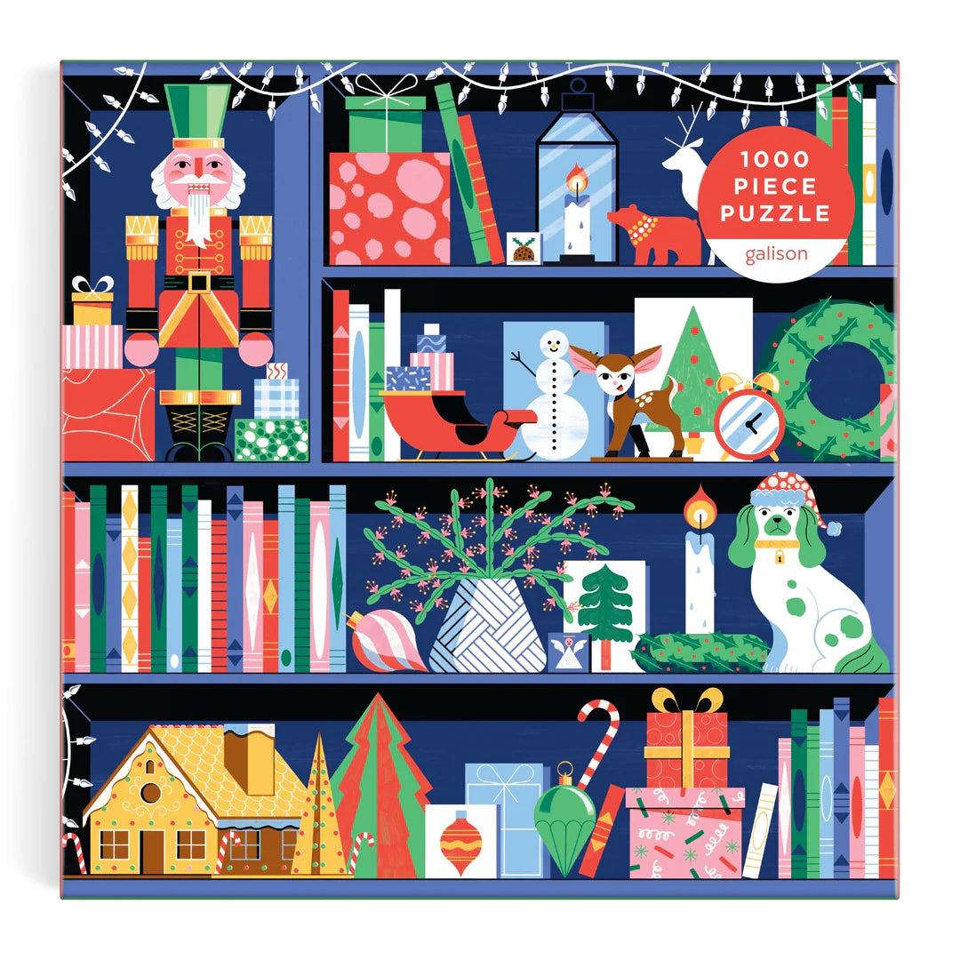 Deck the Shelves 1000 Piece Puzzle in a Square Box