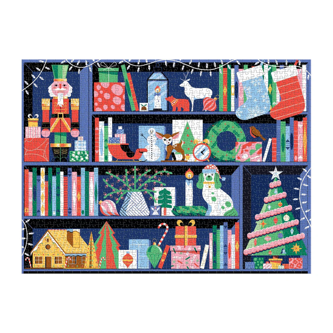 Deck the Shelves 1000 Piece Puzzle in a Square Box