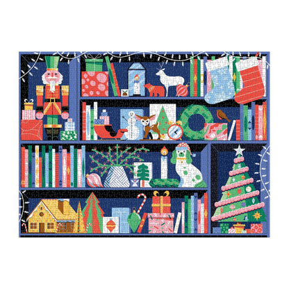 Deck the Shelves 1000 Piece Puzzle in a Square Box