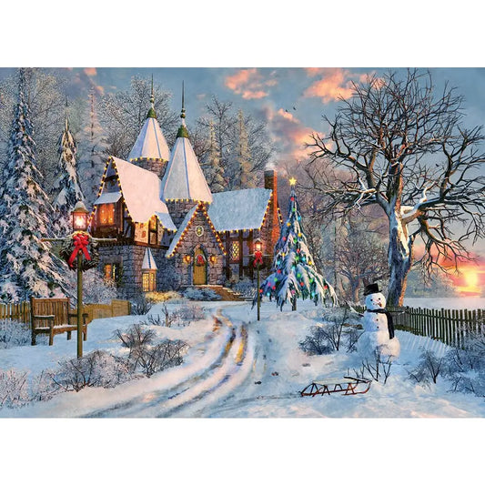 Christmas Cottage 1000 Piece Puzzle