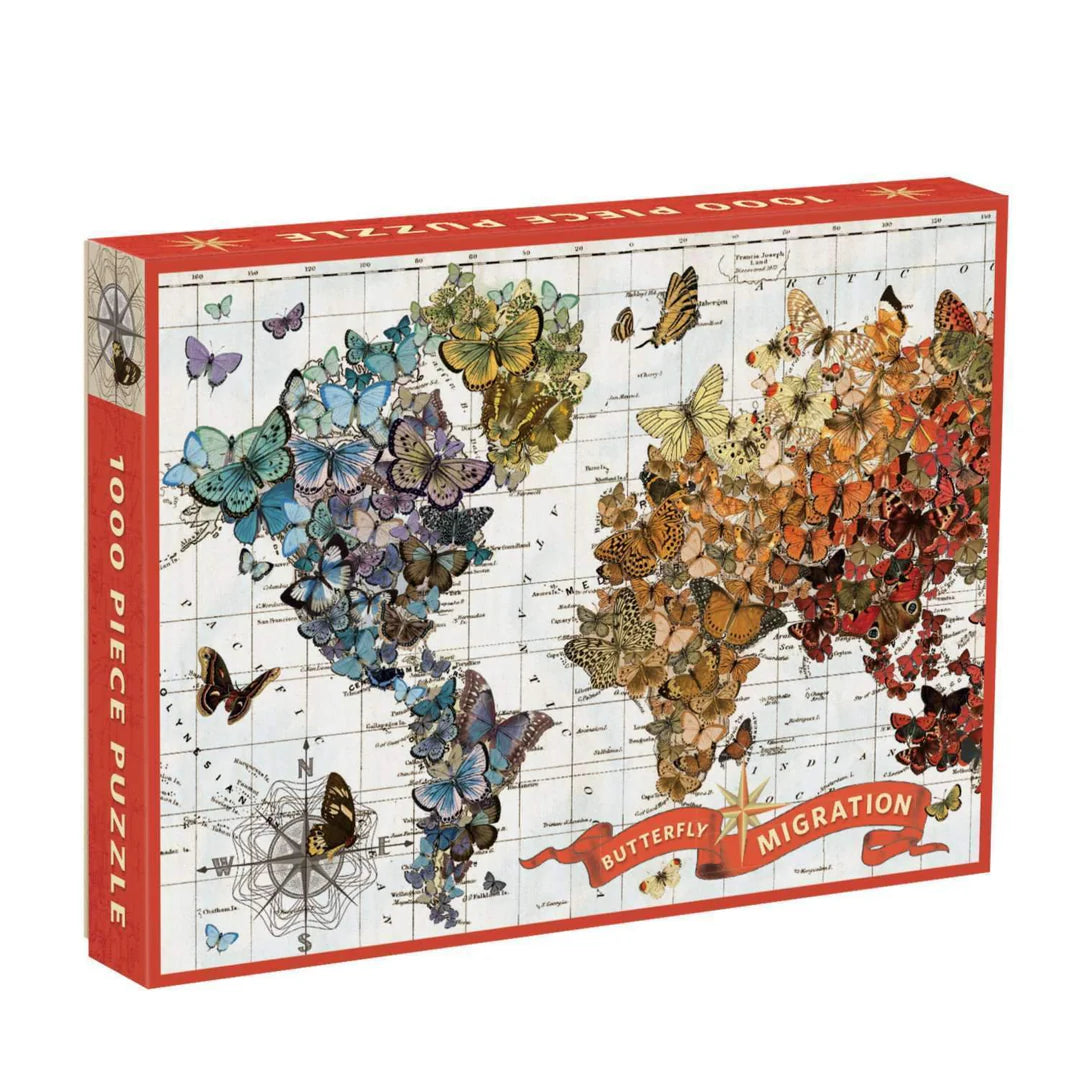Wendy Gold Butterfly Migration 1000 Piece Jigsaw Puzzle Galison