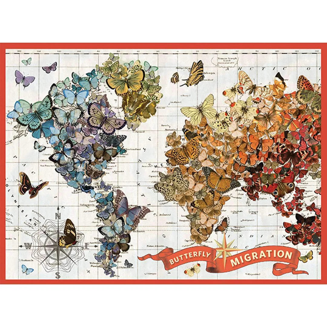 Wendy Gold Butterfly Migration 1000 Piece Jigsaw Puzzle Galison