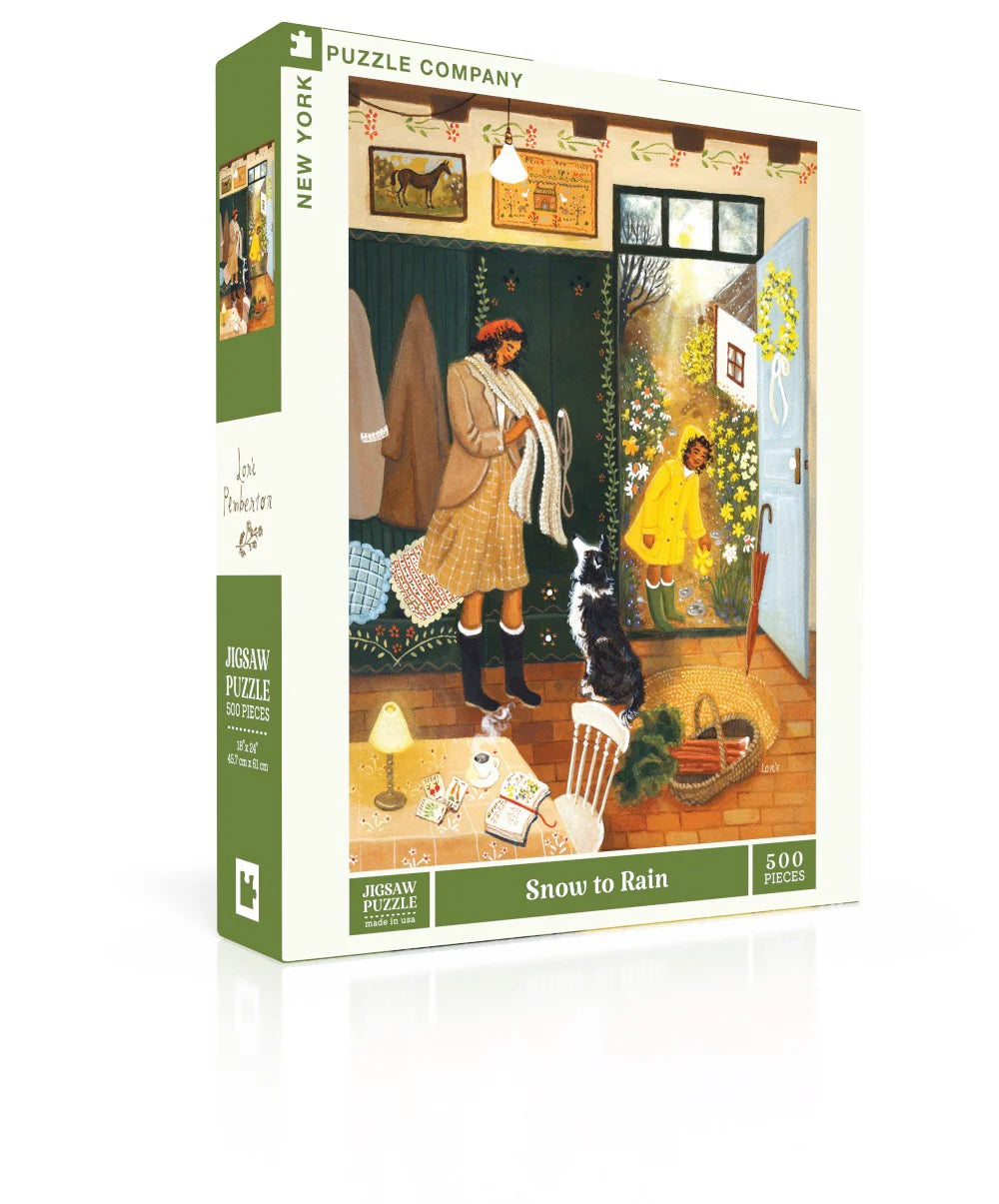 Snow to Rain 500 Piece Jigsaw Puzzle ***Snow to Rain*** New York Puzzle Company