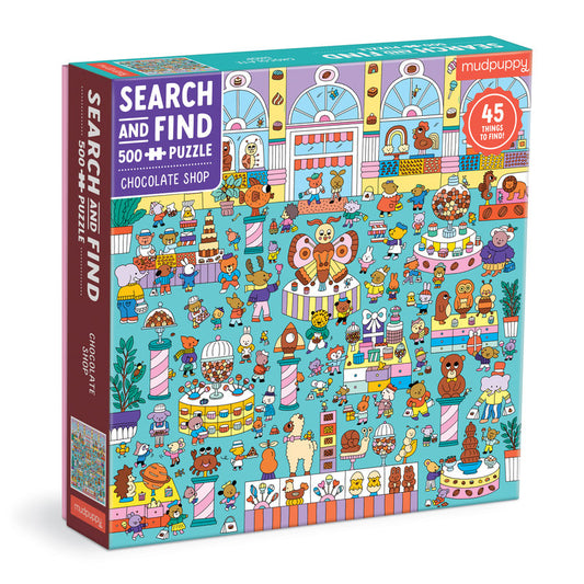 Chocolate Shop 500 Piece Search & Find Family Puzzle